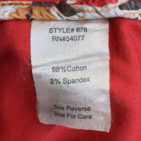 CAbi Red Fitted Cropped Jacket Blazer Women's Cotton Stretch Size 4 Career - Picture 12 of 13